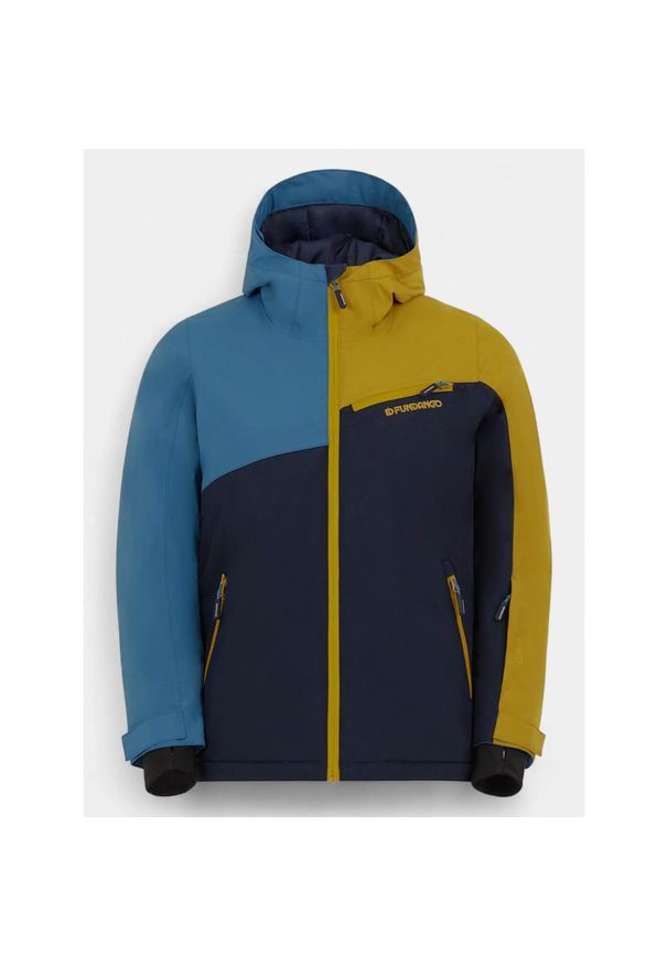 FUNDANGO - Kurtka Narciarska Fundango Nova. Kolor: wielokolorowy, niebieski, żółty. Sezon: zima. Sport: narciarstwo