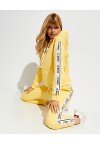 LA MANIA - Żółte spodnie dresowe - EDYCJA LIMITOWANA. Kolor: żółty. Materiał: dresówka #3