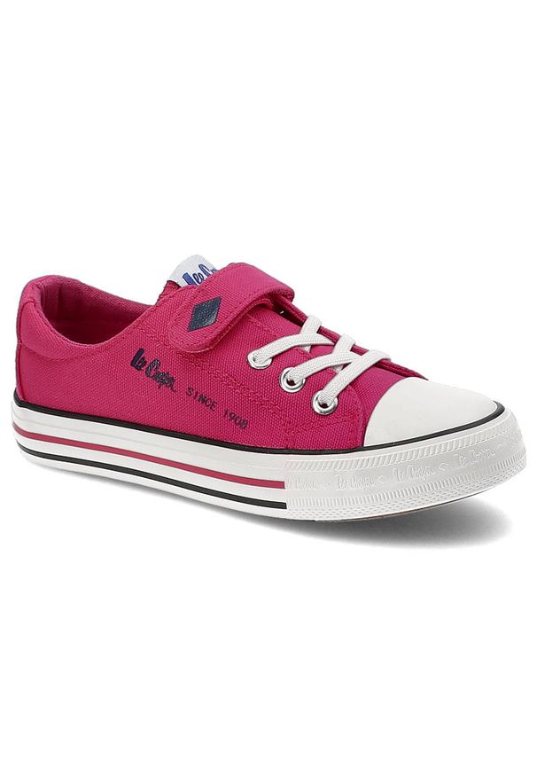 Różowe Trampki Dziecięce Lee Cooper Buty Na Rzepy. Zapięcie: rzepy. Kolor: różowy