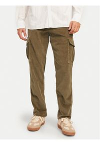 Jack & Jones - Jack&Jones Spodnie materiałowe 12258360 Brązowy Relaxed Fit. Kolor: brązowy. Materiał: bawełna