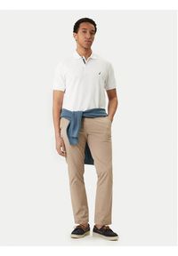 Nautica Polo Cabin NCCR0110 Biały Classic Fit. Typ kołnierza: polo. Kolor: biały. Materiał: syntetyk, bawełna #4