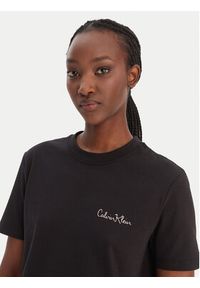 Calvin Klein Jeans T-Shirt LV047E809G Czarny Classic Fit. Kolor: czarny. Materiał: bawełna #4