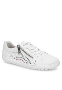 Rieker Sneakersy 52824-80 Biały. Kolor: biały. Materiał: skóra #7