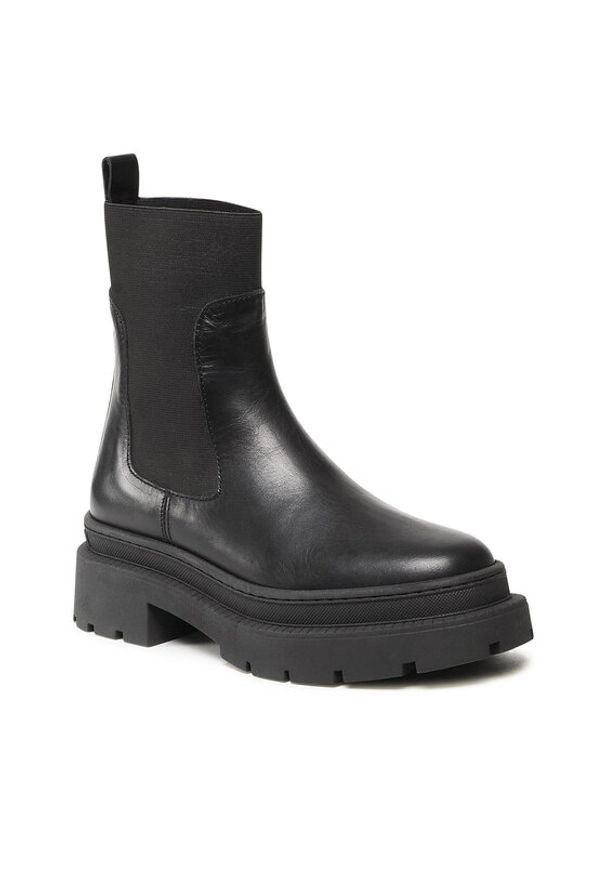 Gino Rossi Sztyblety 222FW104 Czarny. Kolor: czarny. Materiał: skóra