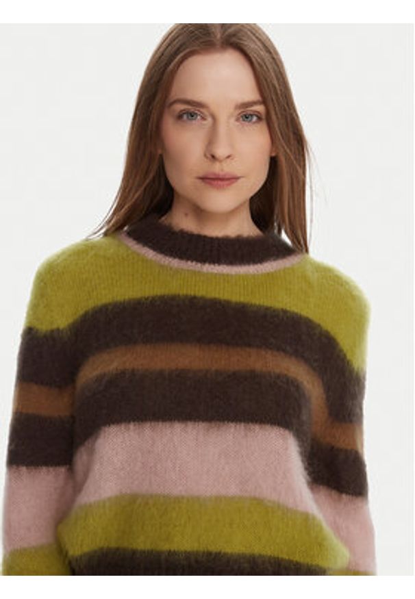 Kontatto Sweter 3M0910C Kolorowy Regular Fit. Materiał: syntetyk. Wzór: kolorowy