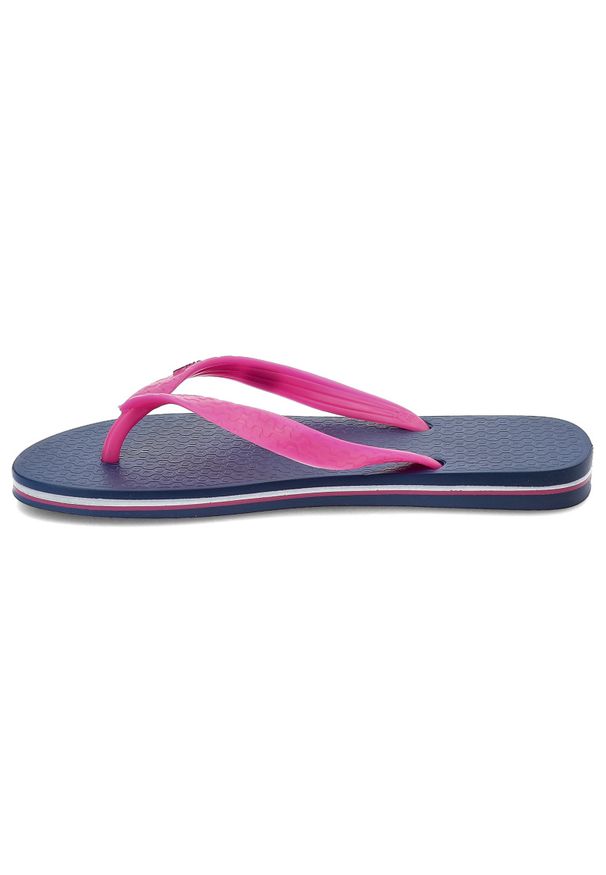 Niebieskie Japonki Ipanema Stylowe Klapki Damskie. Okazja: na spacer, na co dzień, na plażę. Kolor: niebieski. Materiał: materiał. Sezon: lato. Styl: elegancki