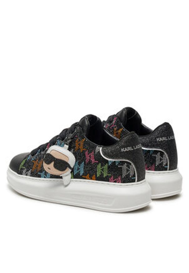 Karl Lagerfeld - KARL LAGERFELD Sneakersy KL62576M Czarny. Kolor: czarny. Materiał: materiał