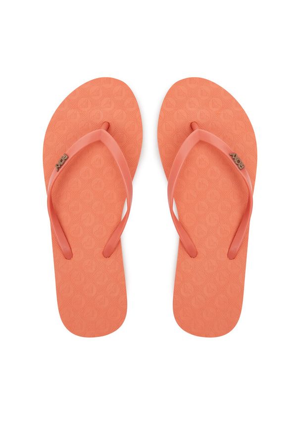 Japonki Roxy. Kolor: czerwony, pomarańczowy