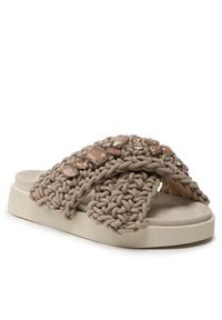 Inuikii Klapki Woven Stones 70104-106 Brązowy. Kolor: brązowy. Materiał: materiał