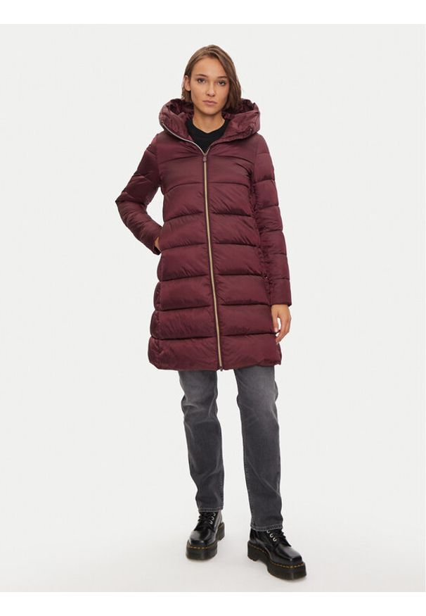 Save The Duck Płaszcz zimowy D40279W IRIS19 Bordowy Regular Fit. Kolor: czerwony. Materiał: syntetyk. Sezon: zima