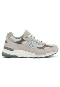 Buty unisex New Balance U992MM - beżowe. Kolor: beżowy. Materiał: materiał, syntetyk, guma, zamsz. Szerokość cholewki: normalna #1