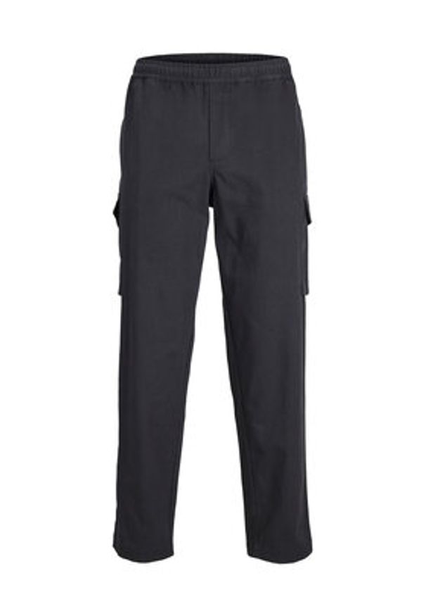 Jack & Jones - Jack&Jones Spodnie materiałowe 12237534 Czarny Wide Leg. Kolor: czarny. Materiał: bawełna
