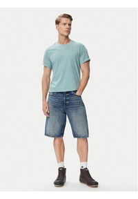 G-Star RAW - G-Star Raw T-Shirt Lash D16396-2653 Turkusowy Regular Fit. Kolor: turkusowy. Materiał: bawełna #5