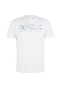 Tom Tailor T-Shirt 1035611 Biały Regular Fit. Kolor: biały. Materiał: bawełna #4