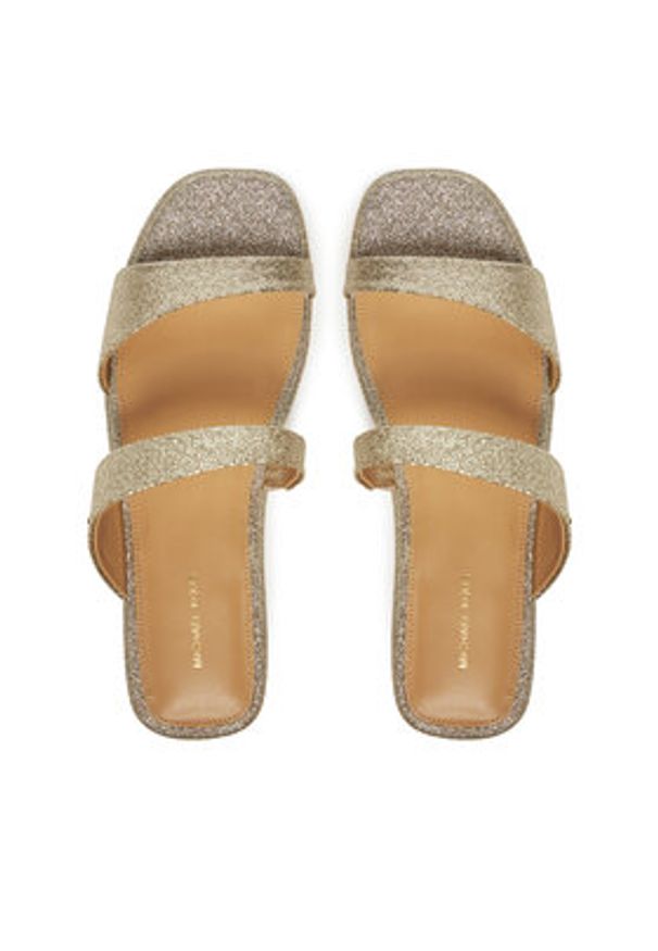 MICHAEL Michael Kors Klapki Jaida 40S5JDFS1M Złoty. Kolor: złoty. Materiał: skóra