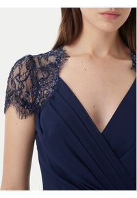 Luisa Spagnoli Sukienka wieczorowa Piolo 543226 Granatowy Regular Fit. Kolor: niebieski. Materiał: jedwab. Styl: wizytowy #2