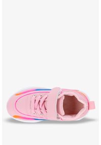 Casu - Różowe buty sportowe na rzep casu 18-11-21-m. Zapięcie: rzepy. Kolor: różowy