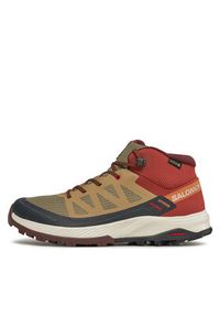 salomon - Salomon Trekkingi Outrise Mid Gtx L47143700 Brązowy. Kolor: brązowy. Sport: turystyka piesza #4