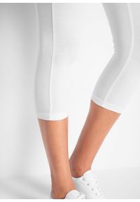 bonprix - Legginsy rybaczki (2 pary w opak.). Okazja: na co dzień. Kolor: biały. Styl: casual #3