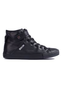 Big-Star - Damskie czarne wysokie trampki Big Star V274542. Kolor: czarny #1