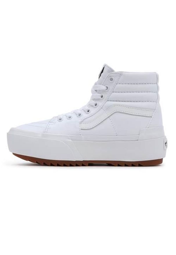 Buty do chodzenia damskie Vans UA SK8HI. Wysokość cholewki: za kostkę. Zapięcie: sznurówki. Kolor: biały, wielokolorowy. Materiał: guma, syntetyk, materiał. Szerokość cholewki: normalna. Sport: turystyka piesza