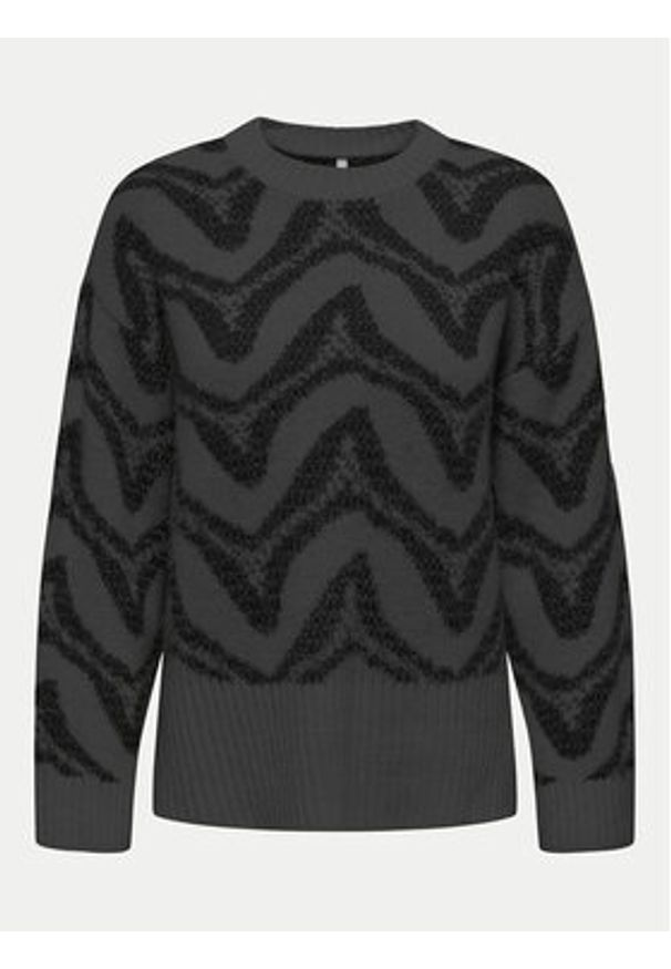 only - ONLY Sweter Jane 15332157 Szary Regular Fit. Kolor: szary. Materiał: syntetyk