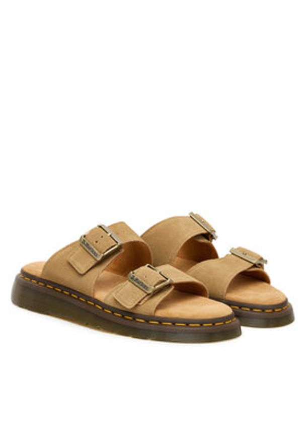 Dr. Martens Klapki Josef DM41083200 Brązowy. Kolor: brązowy. Materiał: zamsz, skóra