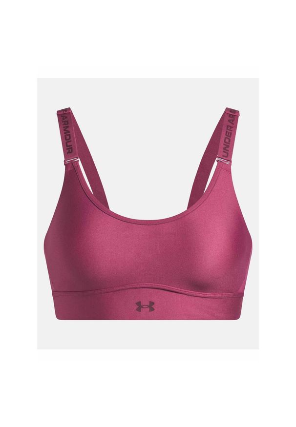Biustonosz Under Armour Infinity Mid. Kolor: różowy. Sport: fitness