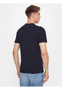 Guess T-Shirt M3YI22 J1314 Granatowy Slim Fit. Kolor: niebieski. Materiał: bawełna
