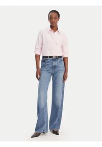 TOMMY HILFIGER - Tommy Hilfiger Koszula WW0WW49386 Różowy Regular Fit. Kolor: różowy. Materiał: bawełna #5