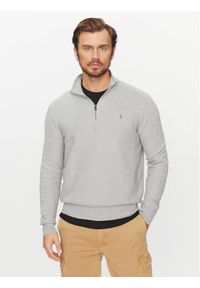 Polo Ralph Lauren Sweter 710932304002 Szary Regular Fit. Typ kołnierza: polo. Kolor: szary. Materiał: bawełna #1