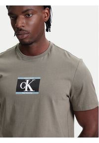 Calvin Klein T-Shirt Box Tape Graphic LV04RC854G Zielony Regular Fit. Kolor: zielony. Materiał: bawełna #4
