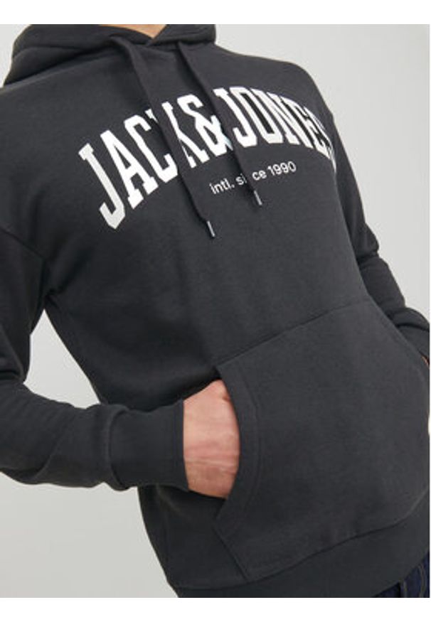 Jack & Jones - Jack&Jones Bluza Josh 12236513 Czarny Standard Fit. Kolor: czarny. Materiał: bawełna, syntetyk