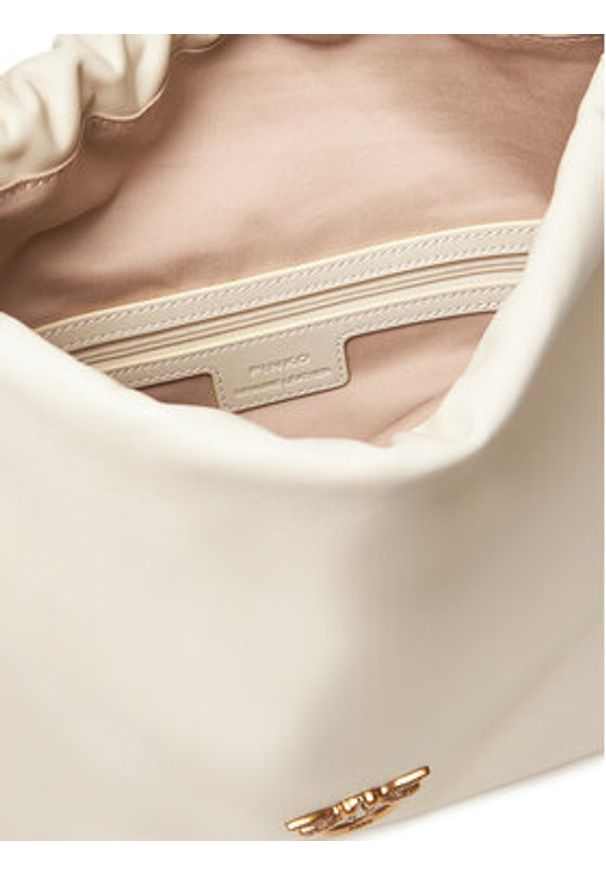 Pinko - PINKO Torebka Slouchy Classic Bag PE 25 PLTT 104359 A270 Écru. Materiał: skórzane