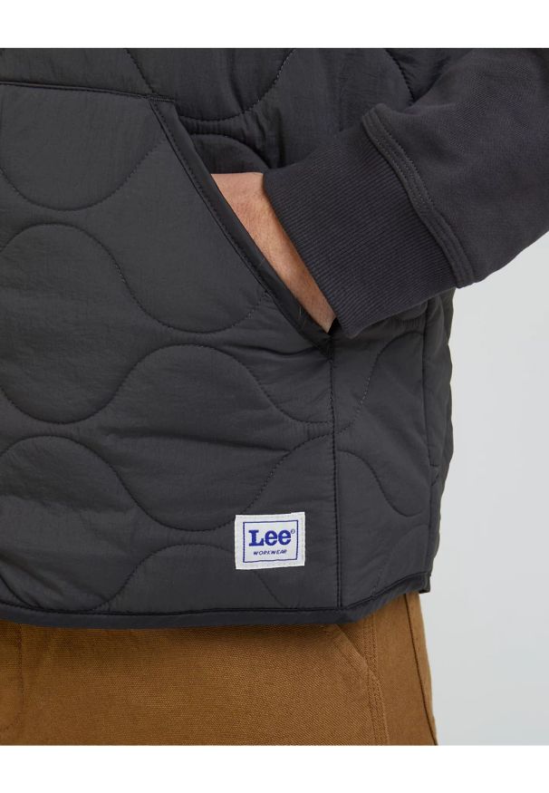 Lee - LEE MĘSKA KAMIZELKA VEST WASHED BLACK 112341650 LM15017013
