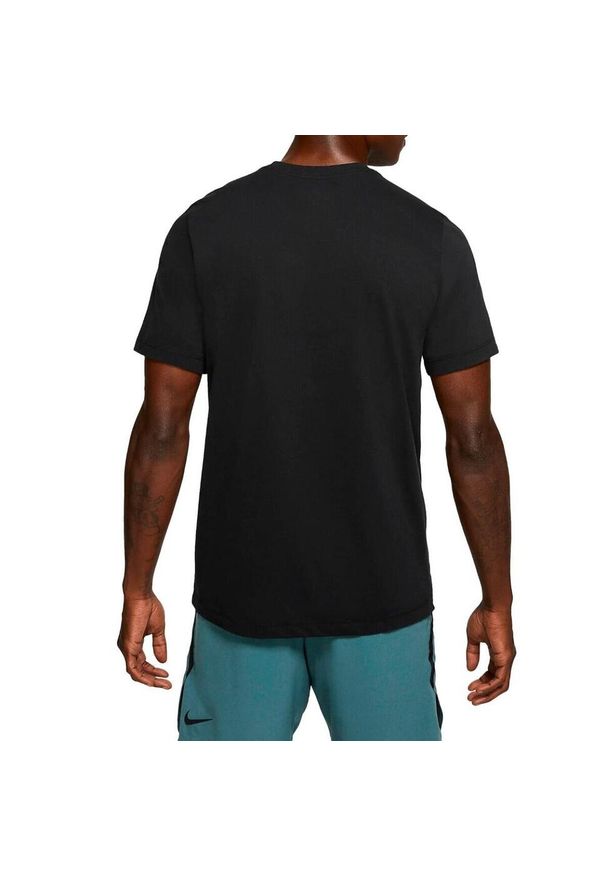 Koszulka treningowa męska Nike M NK Dry Tee Dfc Crew Solid. Kolor: czarny. Technologia: Dri-Fit (Nike)