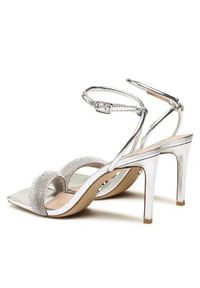 Steve Madden Sandały Entice-R SM11002267-751 Srebrny. Kolor: srebrny. Materiał: materiał #5