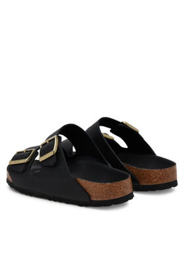 Birkenstock Klapki Arizona Hex 1029493 Czarny. Kolor: czarny. Materiał: skóra