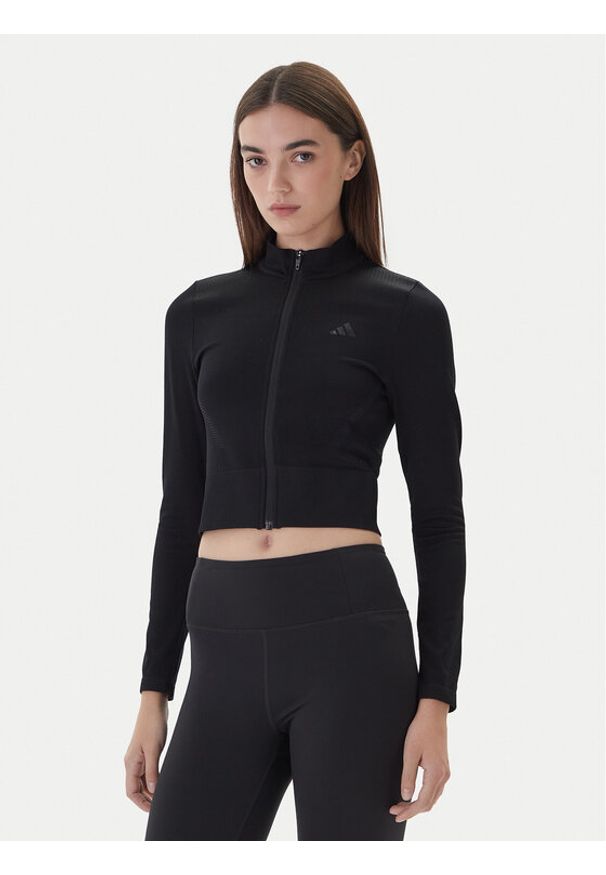 Adidas - adidas Koszulka techniczna Workout Essentials JX3900 Czarny Slim Fit. Kolor: czarny. Materiał: syntetyk