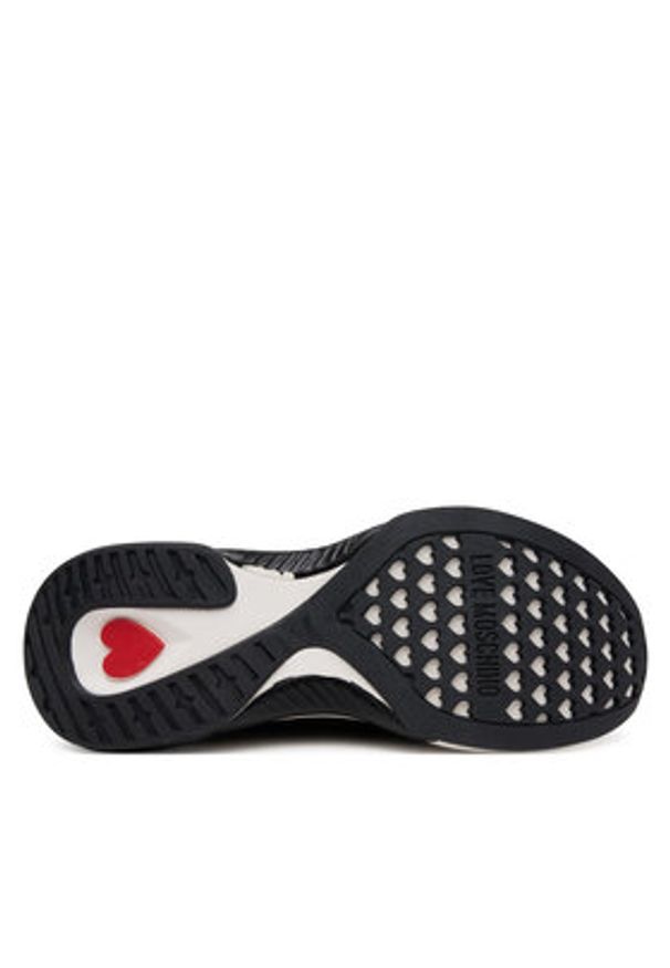 Love Moschino - LOVE MOSCHINO Sneakersy JA15485G0MIYZ000 Czarny. Kolor: czarny. Materiał: materiał