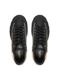 Replay - REPLAY Sneakersy GWZ7G .000.C0001L Czarny. Kolor: czarny. Materiał: skóra