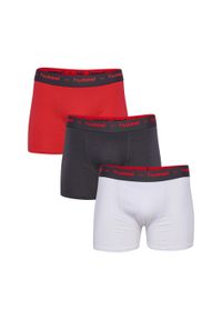 Hummel Bokserki męskie zestaw 3-pak hml RISE Boxers. Kolor: czerwony, szary, wielokolorowy, brązowy, biały. Sport: fitness