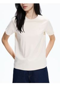Reserved - Bawełniany T-shirt z haftem - inny. Materiał: bawełna. Wzór: haft #1