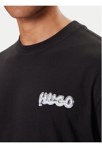 Hugo - HUGO T-Shirt Nyrotee 50549769 Czarny Loose Fit. Kolor: czarny. Materiał: bawełna #5