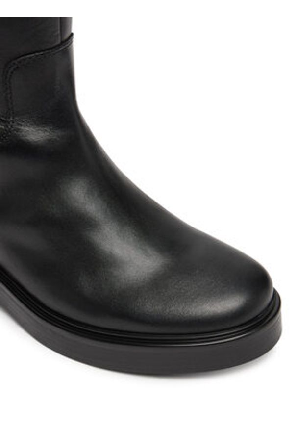 TOMMY HILFIGER - Tommy Hilfiger Oficerki Horsebit Riding FW0FW08863 Czarny. Kolor: czarny. Materiał: skóra