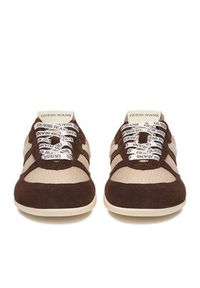 Guess Jeans Sneakersy EO-GJ2128 Brązowy ciemny. Kolor: brązowy. Materiał: skóra, zamsz #2