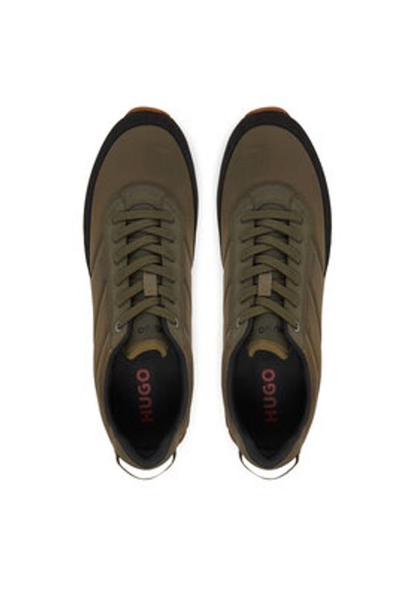 Hugo - HUGO Sneakersy Icelin 50548502 Zielony. Kolor: zielony. Materiał: materiał