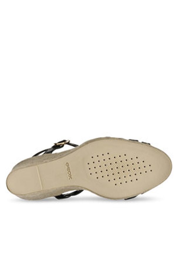 Geox Espadryle D Gelsa D55TPA 00043 C9999 Czarny. Kolor: czarny. Materiał: skóra