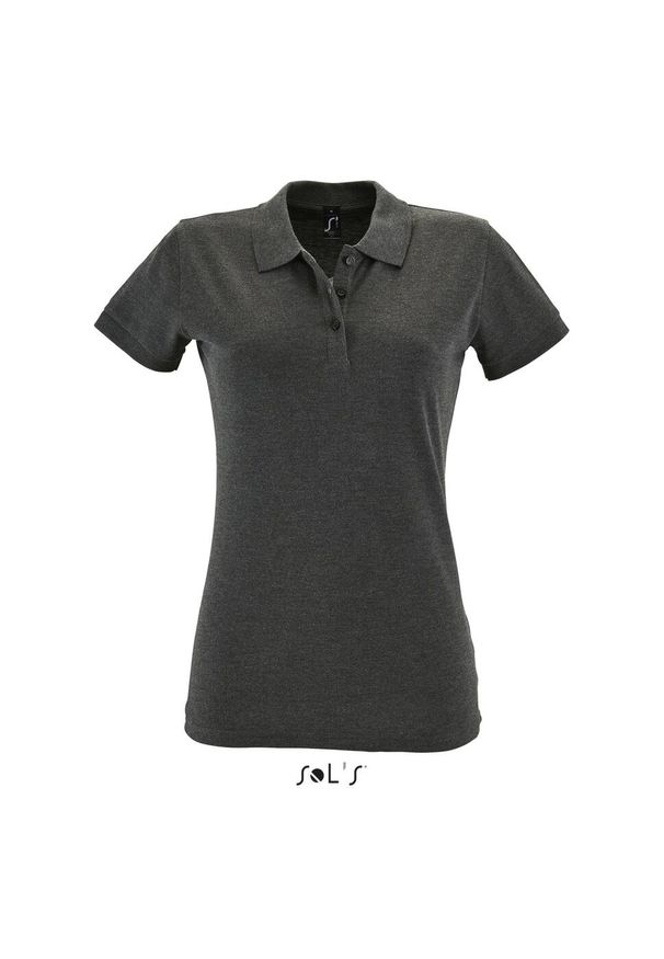 SOL'S - Damska koszulka polo Sol's Perfect. Typ kołnierza: polo. Kolor: szary