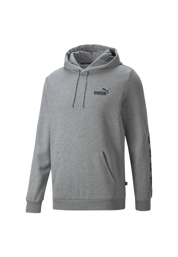 Bluza sportowa męska Puma ESS+ Tape Hoodie FL. Kolor: szary, wielokolorowy, czarny. Sport: joga i pilates